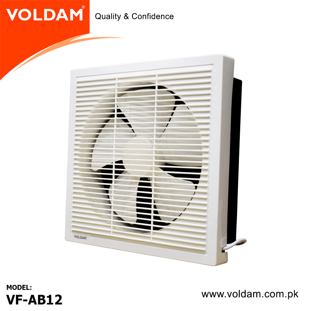 Voldam Full Plastic Grille Square Exhaust Fan