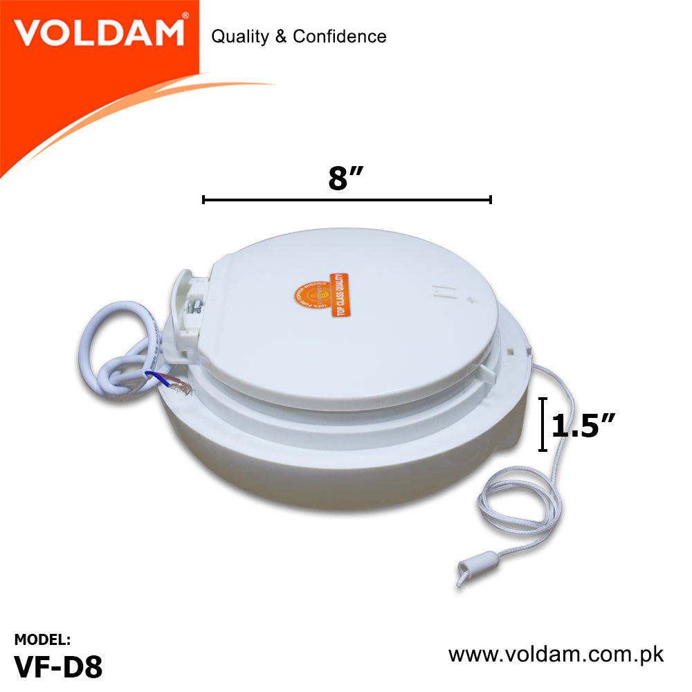 Voldam Window Glass Exhaust Fan - Strong Suction